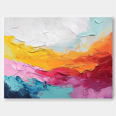 Vibrant Color Buy Abstract Paintings Online Original Wall Art Large Texture Abstract Oil Painting Home Decor
