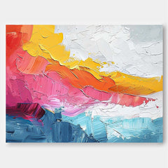 Vibrant Color Buy Abstract Paintings Online Original Wall Art Large Texture Abstract Oil Painting Home Decor