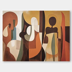 Modern Acrylic Painting Large Abstract Figure Oil Painting Original Wall Art Home Decoration