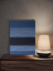 Blue And Black Large Abstract acrylic painting Texture Minimalist Oil Painting On Canvas Original Wall Art Home Decor
