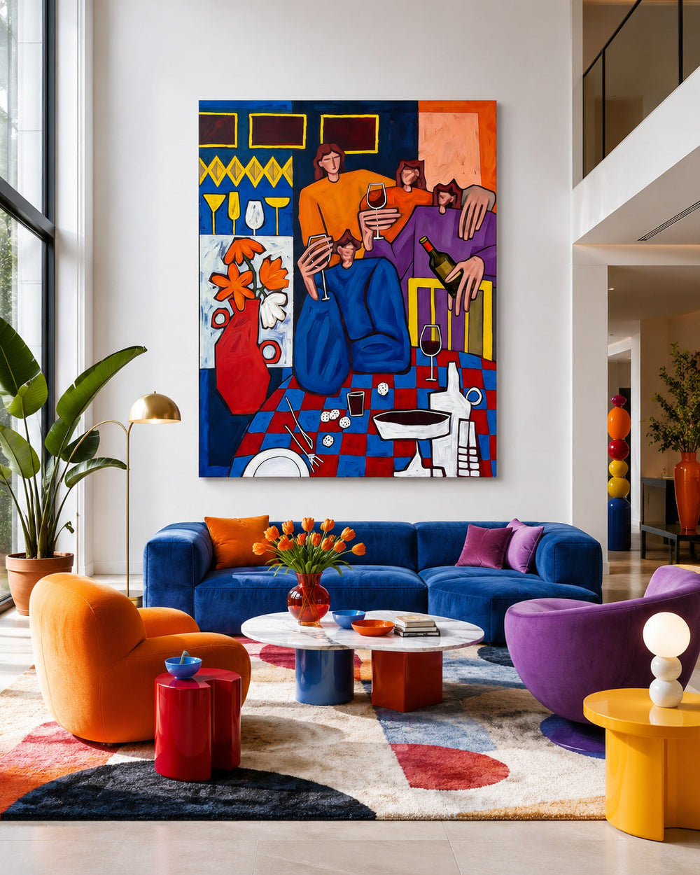 Expressive Figurative Art Canvas For Dining Room And Kitchen Decor