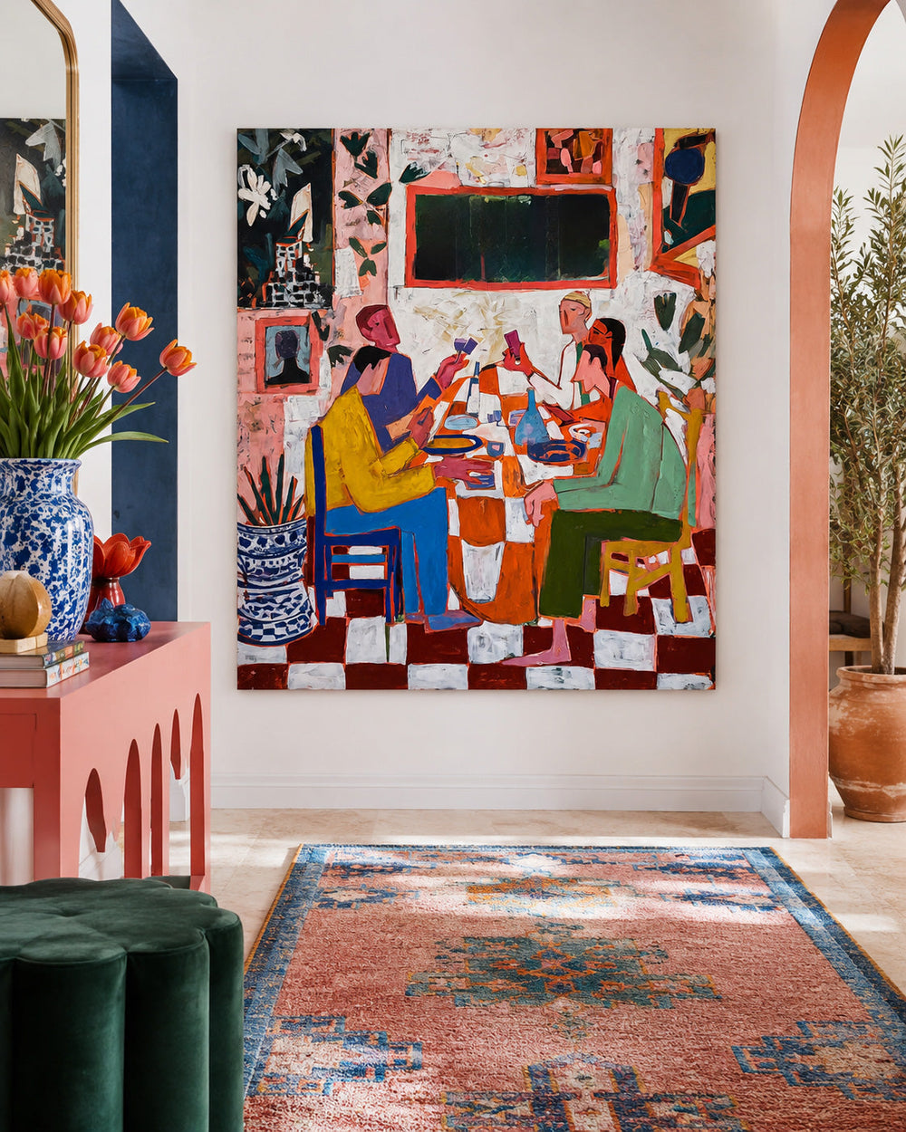 Expressive Figurative Art With Rich Texture Ideal For Contemporary Living Spaces