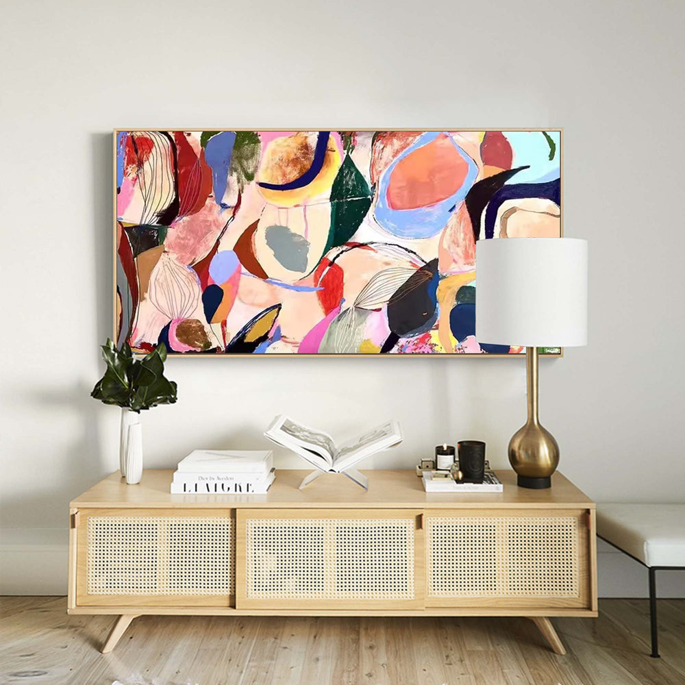 Original Abstract Colorful Painting On Canvas Modern Acrylic Painting Large Wall Art Home Decor