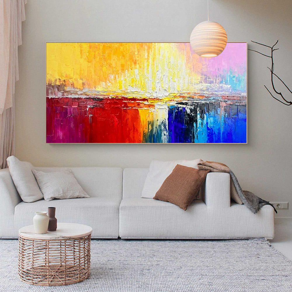 Color Abstract Large Original Oil Painting On Canvas Wall Art Decor Painting For Living Room