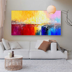 Color Abstract Large Original Oil Painting On Canvas Wall Art Decor Painting For Living Room