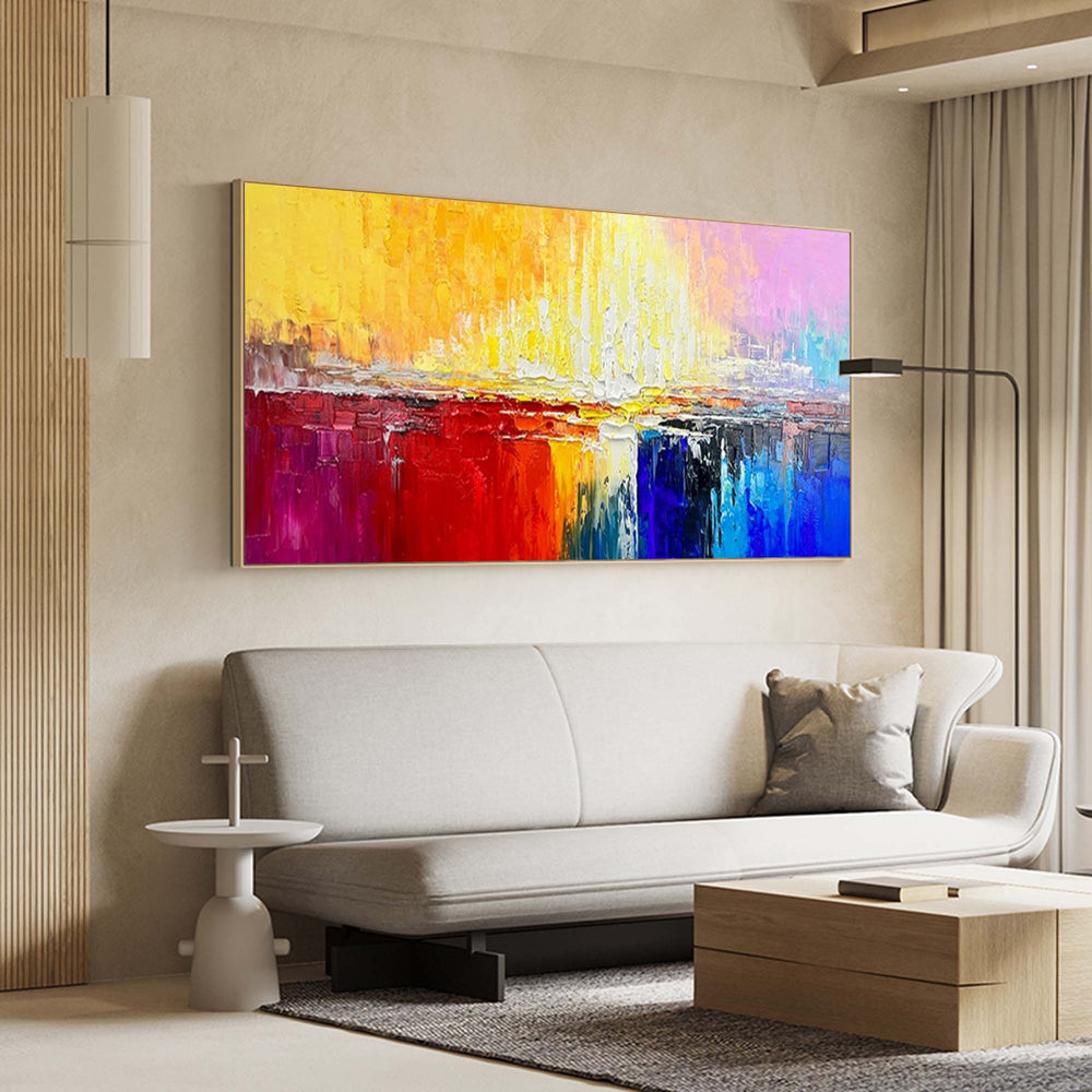 Color Abstract Large Original Oil Painting On Canvas Wall Art Decor Painting For Living Room