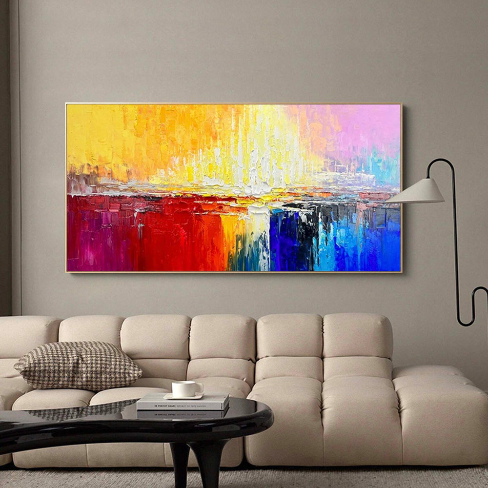 Color Abstract Large Original Oil Painting On Canvas Wall Art Decor Painting For Living Room