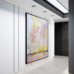 Petite – Abstract Pastel Painting on Canvas for Modern Minimalist Decor