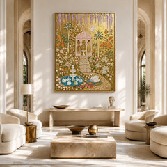 Palace Bloom Menagerie – Ornate Gold Garden Wall Art