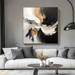 Fusion Flow-Modern Abstract Textured Painting