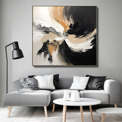 Fusion Flow-Modern Abstract Textured Painting