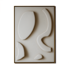 Organic Flow-Modern Minimalist 3D Textured Wall Art – Textured Abstract Wall Art