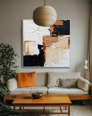 Earthy Layers-Modern Abstract Painting