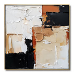 Earthy Layers-Modern Abstract Painting