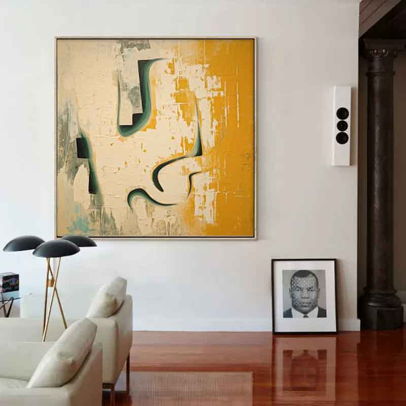 Modern Texture Abstract Acrylic Painting On Canvas Original Beige Canvas Wall Art Large Minimalist Art Home Decor
