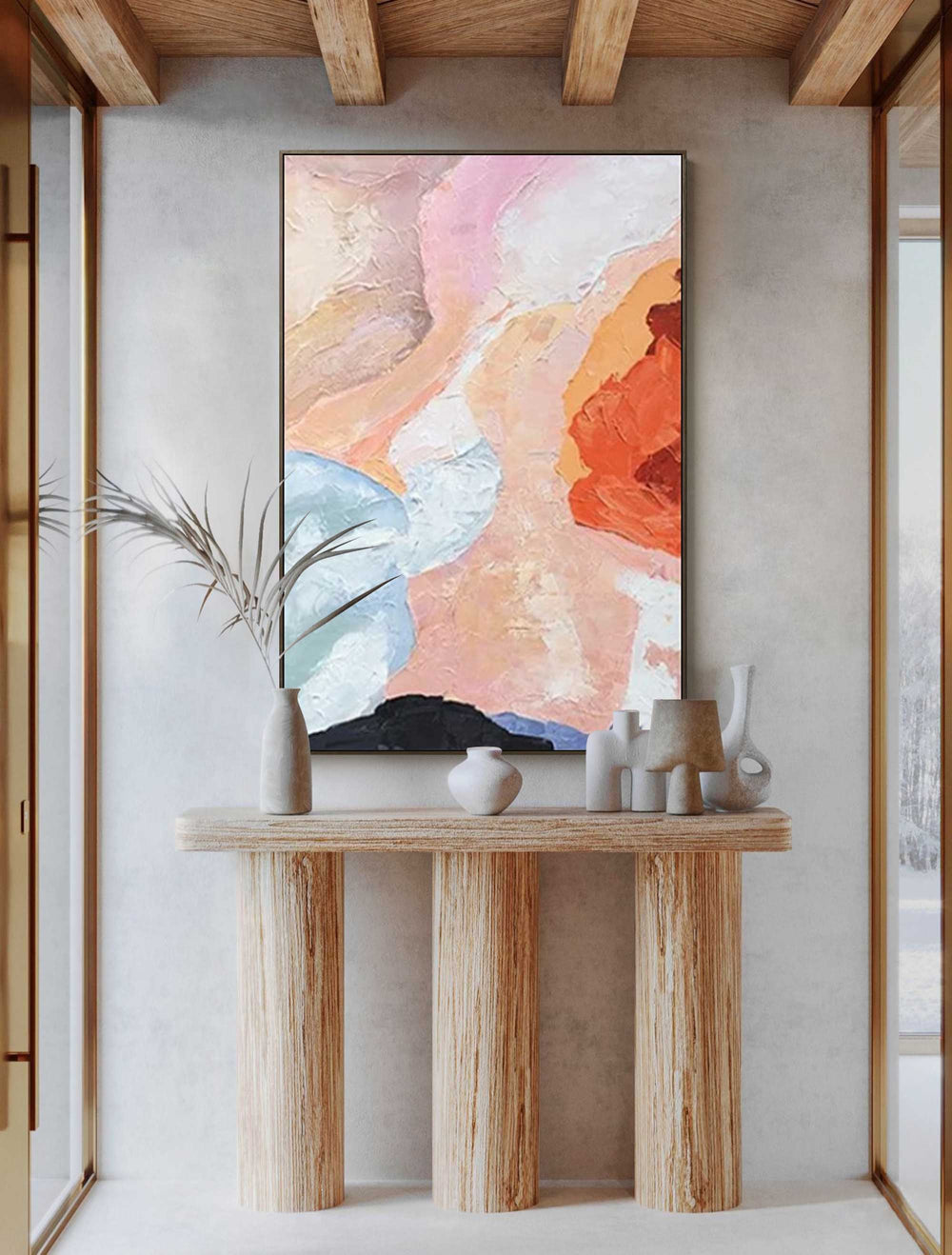 Minimalist Painting On Canvas Abstract Large Acrylic Painting Modern Wall Art For Living Room