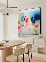 Modern Original Wall Art Large Square Acrylic Painting Colorful Abstract Oil Painting Home Decor