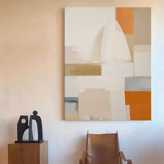 Modern Wall Art Large Geometric Acrylic Painting Original Abstract Oil Painting On Canvas Framed Home Decor