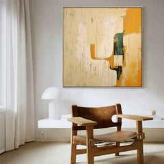 Large Minimalist Art Modern Texture Abstract Acrylic Painting On Canvas Original Beige Canvas Wall Art Home Decor