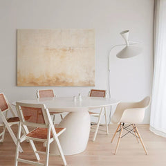 Large Abstract acrylic painting Original Wall Art Texture Beige Minimalist Oil Painting On Canvas For Living Room