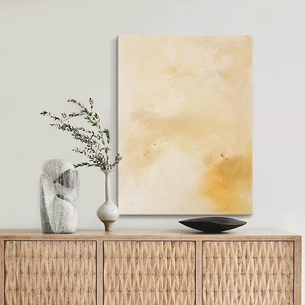 Abstract Wall Art Canvas With Frame Oil Painting Large vintage Minimalist Oil Painting For Living Room
