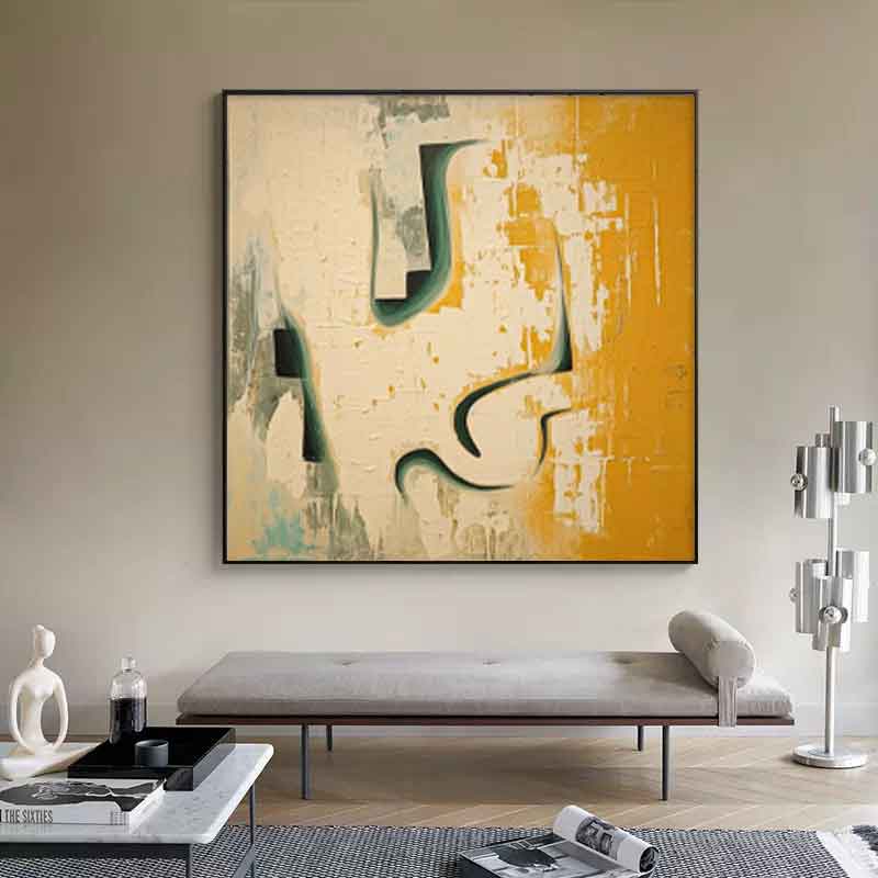 Modern Texture Abstract Acrylic Painting On Canvas Original Beige Canvas Wall Art Large Minimalist Art Home Decor
