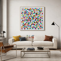 Festival Petal Array – Abstract Textured Wall Art
