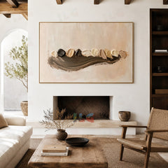 Fluid Horizon – Sculpted Drift Minimal Wall Art