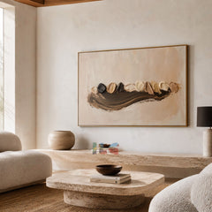 Fluid Horizon – Sculpted Drift Minimal Wall Art