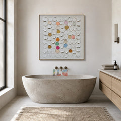Linen Color Notes – Abstract Textured Wall Art