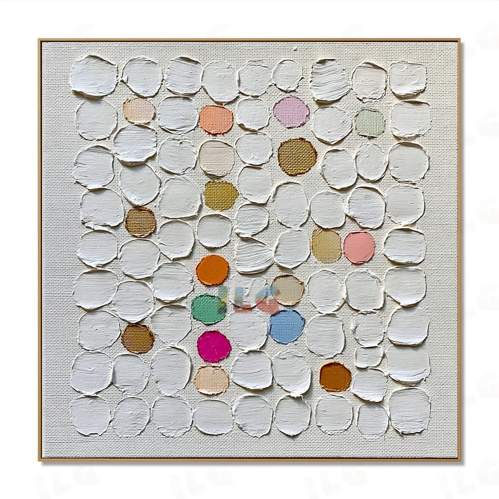 Linen Color Notes – Abstract Textured Wall Art hand-painted wall art