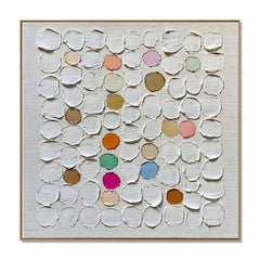 Linen Color Notes – Abstract Textured Wall Art hand-painted wall art
