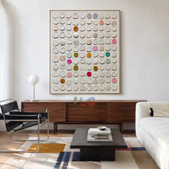 Quiet Shellpoint Array – Abstract Textured Wall Art