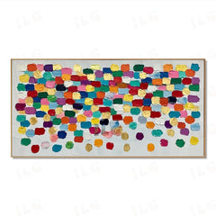 Radiant Patchwork Flow – Abstract Textured Wall Art hand-painted wall art