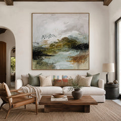 Silent Terrain – Abstract Landscape Wall Art