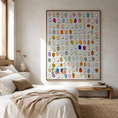 Soft Palette Seedscape – Abstract Textured Wall Art