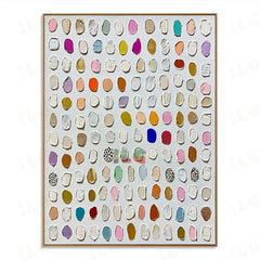 Soft Palette Seedscape – Abstract Textured Wall Art hand-painted wall art