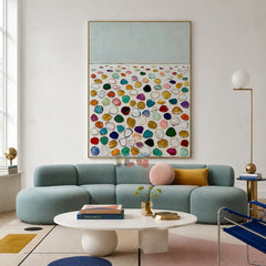Tidal Gem Meadow – Textured Coastal Wall Art
