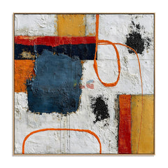 Urban Loop Geometry – Abstract Modern Wall Art hand-painted wall art