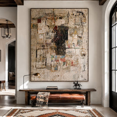 Urban Memory Layers – Abstract Textured Wall Art