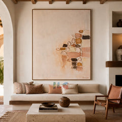 Warm Matter Flow – Abstract Wall Art