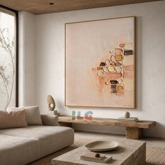 Warm Matter Flow – Abstract Wall Art