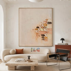 Warm Matter Flow – Abstract Wall Art