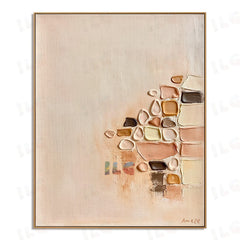 Warm Matter Flow – Abstract Wall Art hand-painted wall art