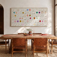 Whispered Color Tiles – Abstract Textured Wall Art