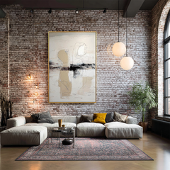 Echoed Forms – Minimalist Textured Abstract Art