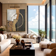 Eternal Arc – Textured Abstract Wall Art
