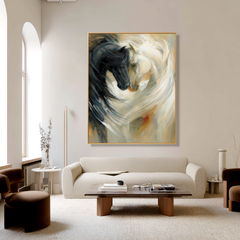 Infinite Harmony – Abstract Horse Canvas Art