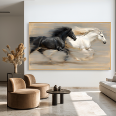 Parallel Grace – Running Horse Canvas Art