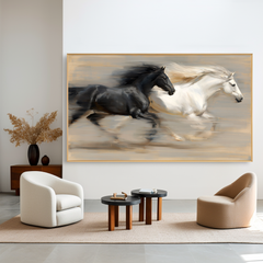 Parallel Grace – Running Horse Canvas Art